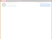 Tablet Screenshot of fortbragglibrary.org